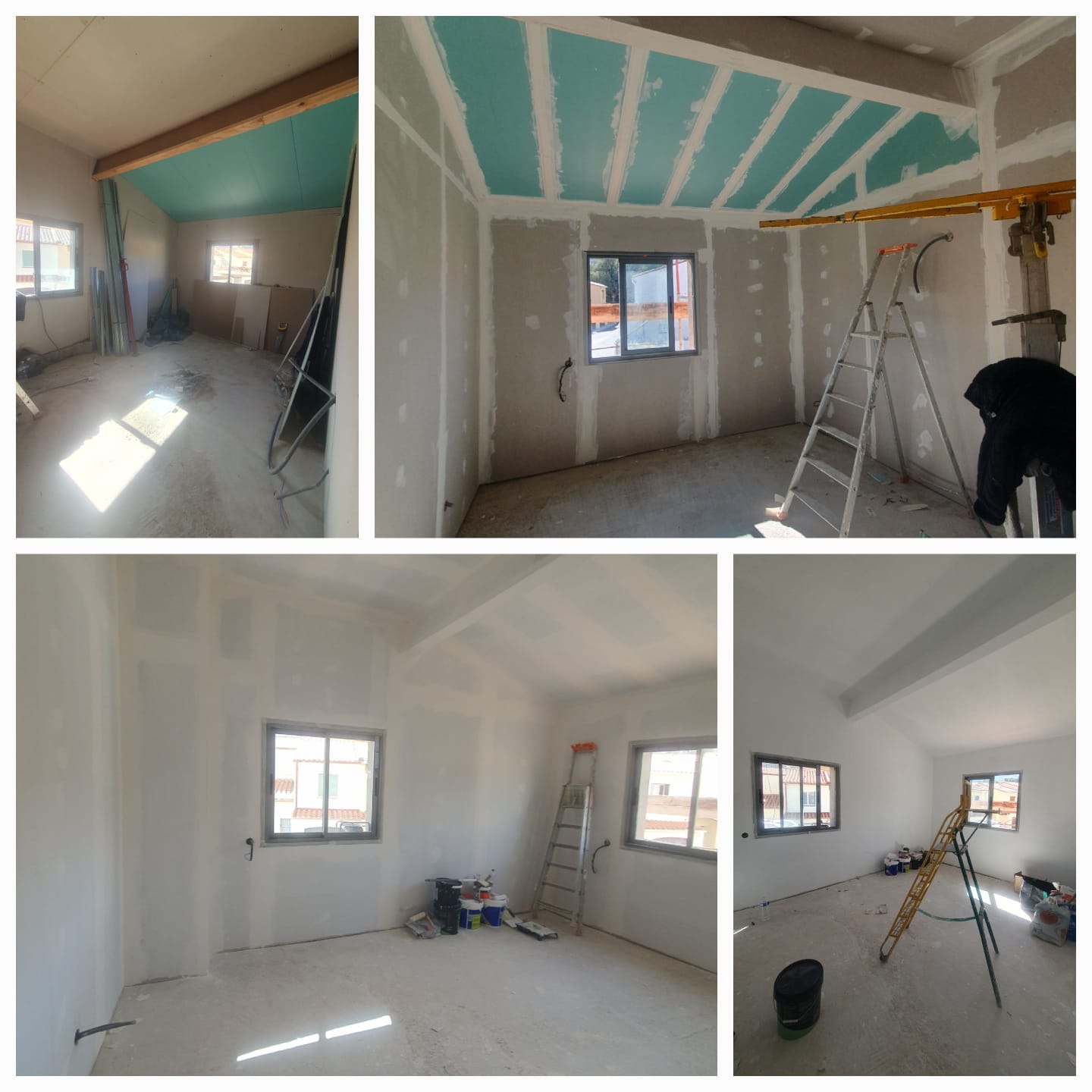 Progression des travaux d'enduit mural — pose de revêtement et finitions dans les Pyrénées-Orientales